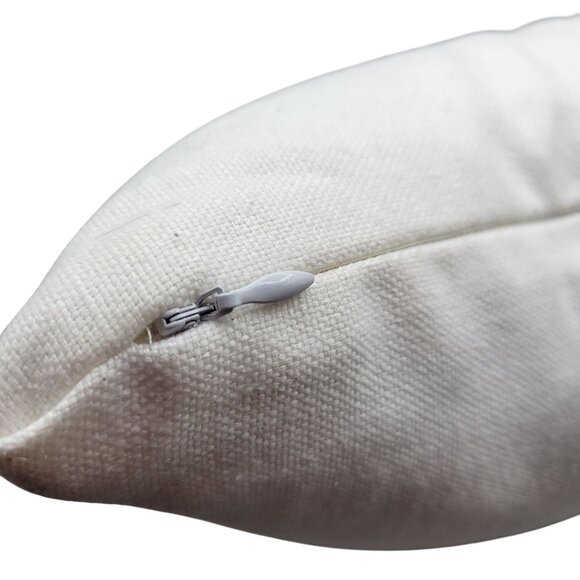 Decorative Peacock Feather Pattern Throw Pillow Zip Cover Hallmark Collectibles - Picture 3 of 5